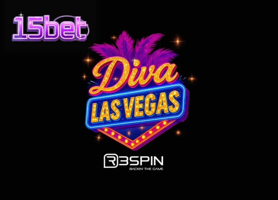 Interface do slot Diva Las Vegas com tema de show de cassino e luzes neon