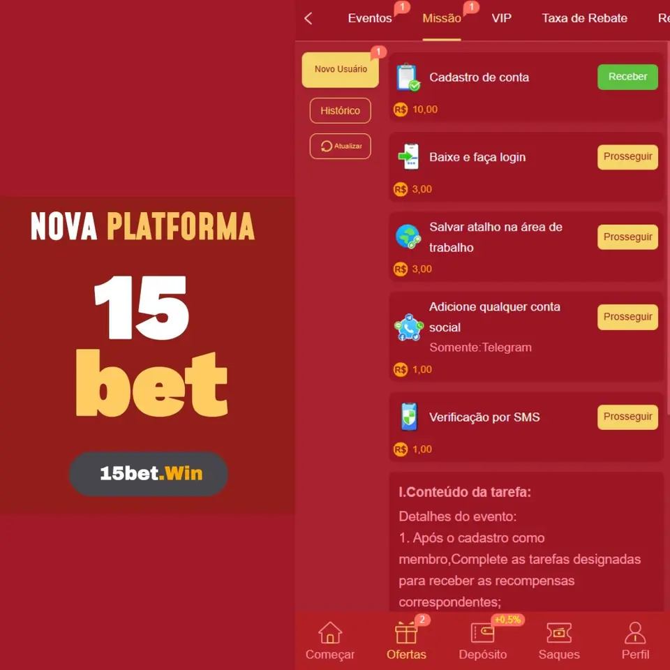 15BET Login Oficial 2026 Aplikasi